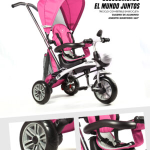 6200 Triciclo X3 chasis 100% aluminio Fuscia