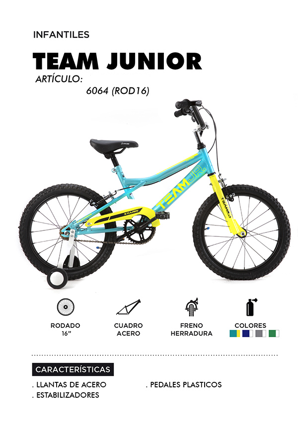 6064 BMX Rod 16 "Team Junior" Nene