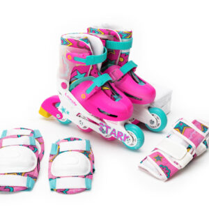 5807 Rollers Lovely Extensibles, Base plástica (Mochila+Protecciones) Caja X 6 (Sin Stock)