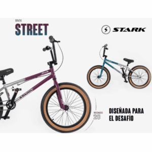 6100 BMX Rod 20 "Street" Cromado/Cubiertas Marron, Nene Nuevo 2025