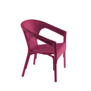 7360 Sillon Ratan Burchelia Fucsia