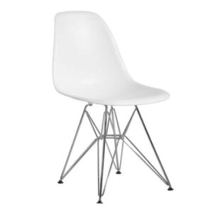 7985 Silla Eames Base Metalica Blanco, Cantidad X 4 u (SIn Stock)