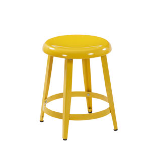 22960 Taburete Circular Bajo Amarillo ( Sin Stock )