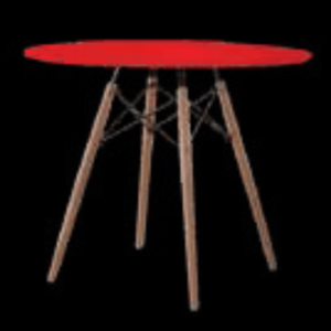7805 Mesa Paris Redonda MDF Diametro 1.20 M Rojo