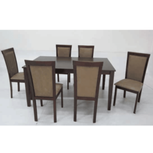 7181  Judy Mesa rectangular+6 sillas Tabaco