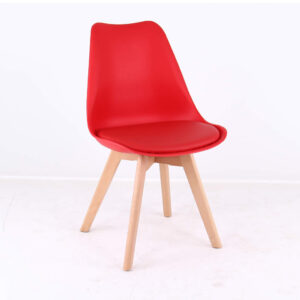 7960 Silla Tulip con Almohadón Rojo, Cantidad X 4 u (Sin Stock)