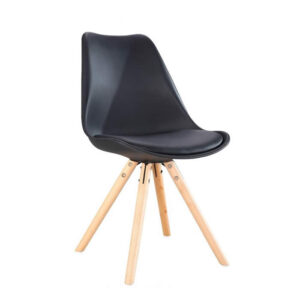 7970 Silla Nórdica con Almohadón Negro, Cantidad X 6 u