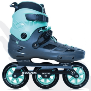 5860 Rollers Fusion Xr 3.0 Fijos / Turquesa, Ruedas 3X110 mm. Botas para Slalom Caja X 5