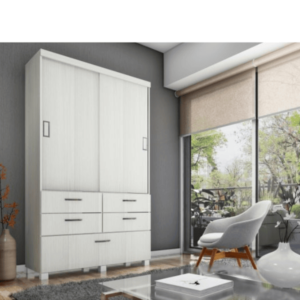 30730 Placard con patas P/C 1.40X2.10X0.60 Colores: Blanco, Gris, y Noce.