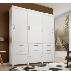 30710 Placard con patas P/C 1.80X2.10X0.60 Colores: Blanco, Gris, y Noce.