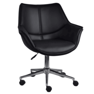 10390 Sillon Oficina Todo Cuero Negro